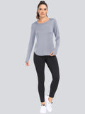 Women T-Shirts Sun Protection Sports Long Sleeves UV Protection Loose Breathable Running Yoga Clothes Fitness - lily supply