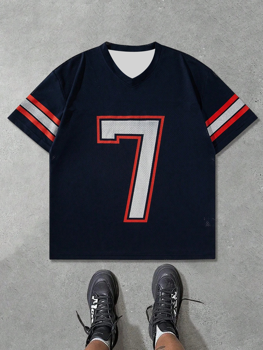 Men’s NB.7 Football Jersey – Quick - Dry Mesh Sport Shirt (Style 2) - lily supply