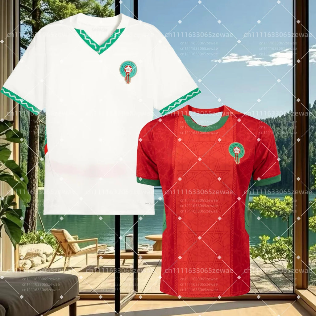 Morocco Home Football Jersey 2024/25 – Fan Match Shirt - lily supply