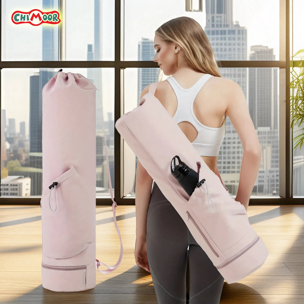 Yoga Mat Bag - Large Waterproof Tote Carrier with Adjustable Strap