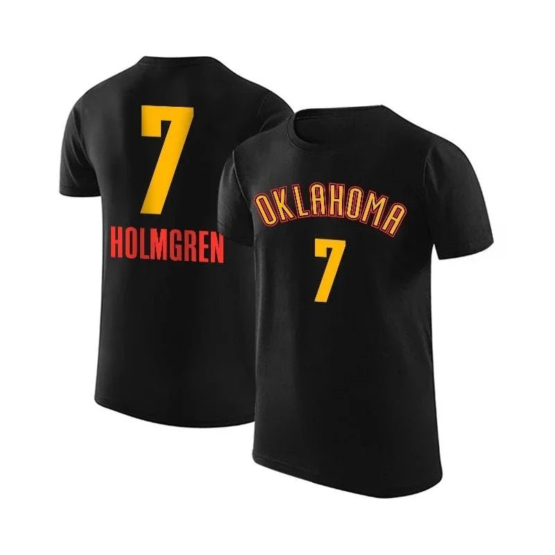 SGA, Williams & Holmgren Basketball Jersey – Casual Short Sleeve Fan Shirt - lily supply