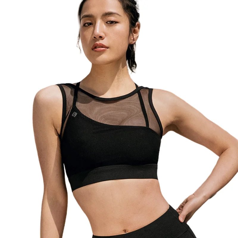 Summer Women Sports Bra Fitness Yoga Tank Crop Top Push Up Underwear Shockproof Athletic Vest Gym Sportswear - lily supply