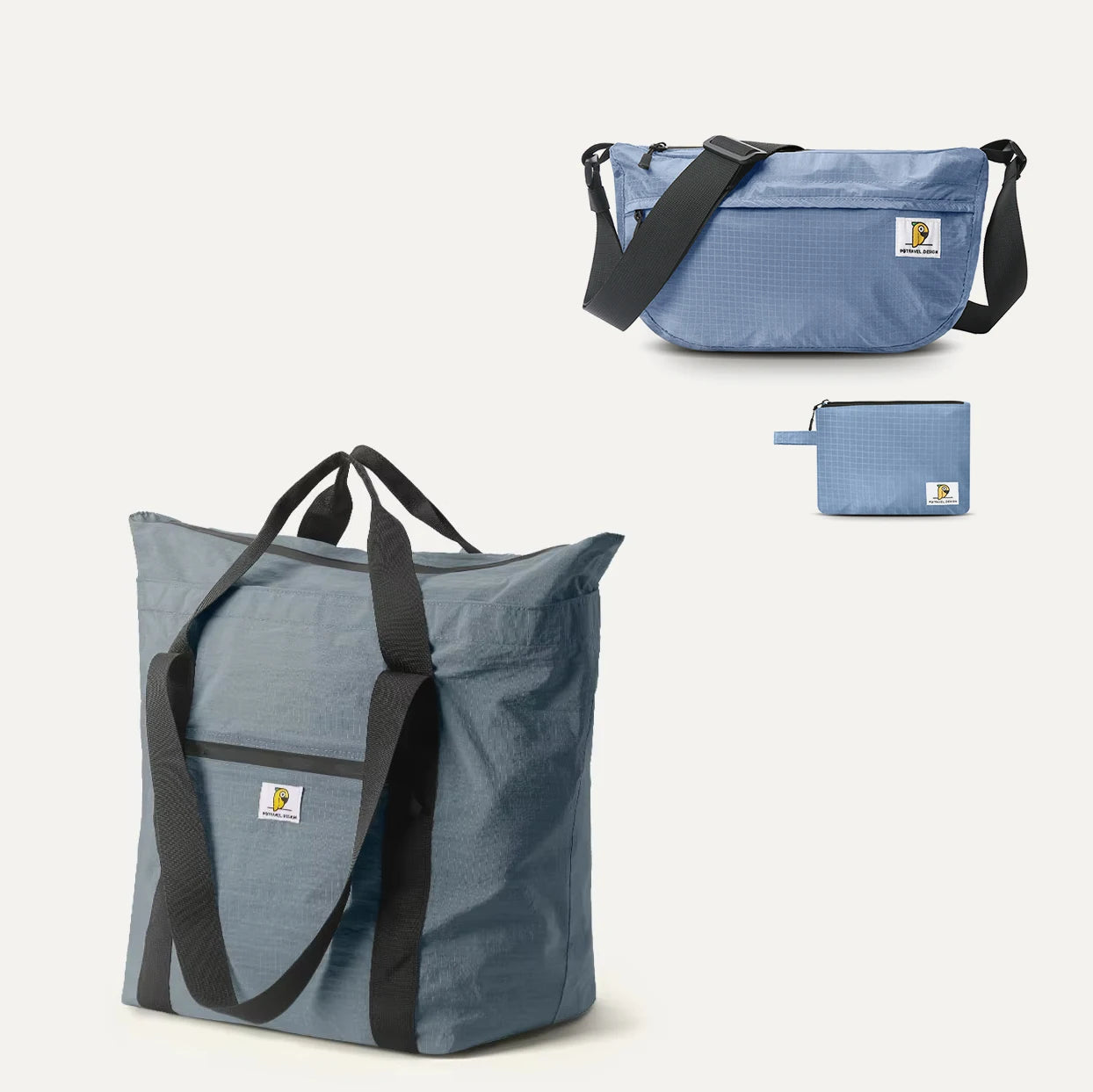 Waterproof Foldable Travel Bag Duffel Tote & Crossbody Bag Large Capacity Portable Luggage Storage Pouch for Women Men