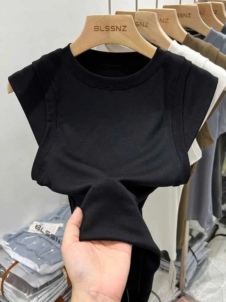 Women's Cotton Slim Long Sleeve Crop Top