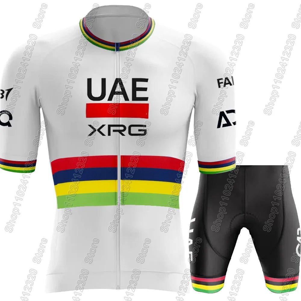 UAE Cycling Team 2026 Tadej Pogacar Jersey Set Men France Tour Clothing Road Bike Shirts Suit Bicycle Bib Shorts MTB Maillot - lily supply