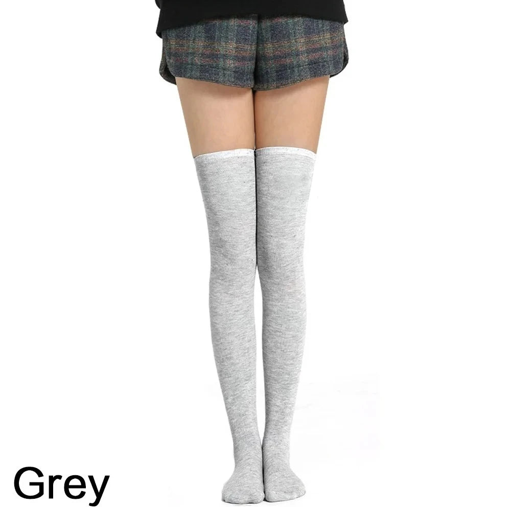 Women Over Knee Thigh High Socks - 5 Colours - lily supply