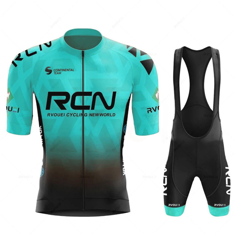 2025 RCN Team Cycling Jersey Set Summer Breathable Road Bicycle Suit Riding Uniform Bike MTB Clothing New Sports Cycling Kits - lily supply