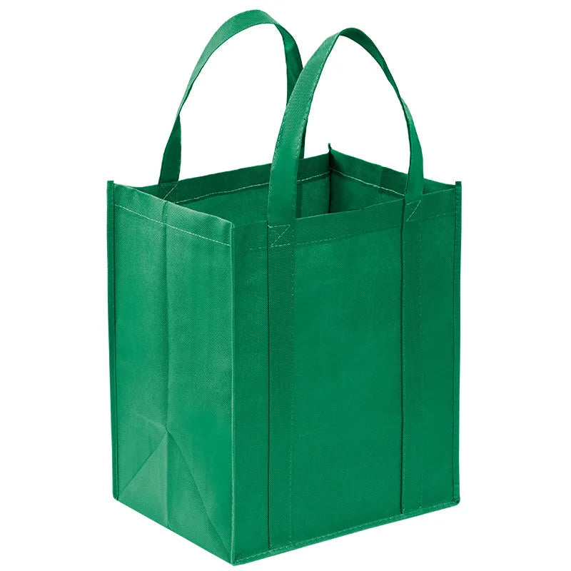 Non-Woven Foldable Reusable Tote Bag - Large Capacity Eco Shopping Bag