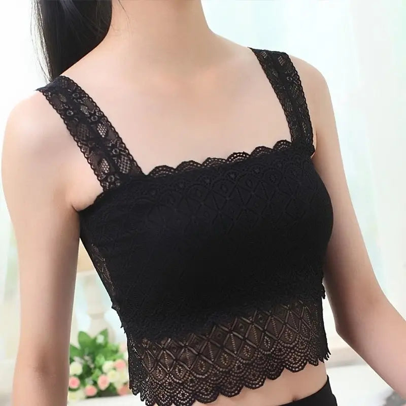 Women's Lace Camisole Hollow Back Top
