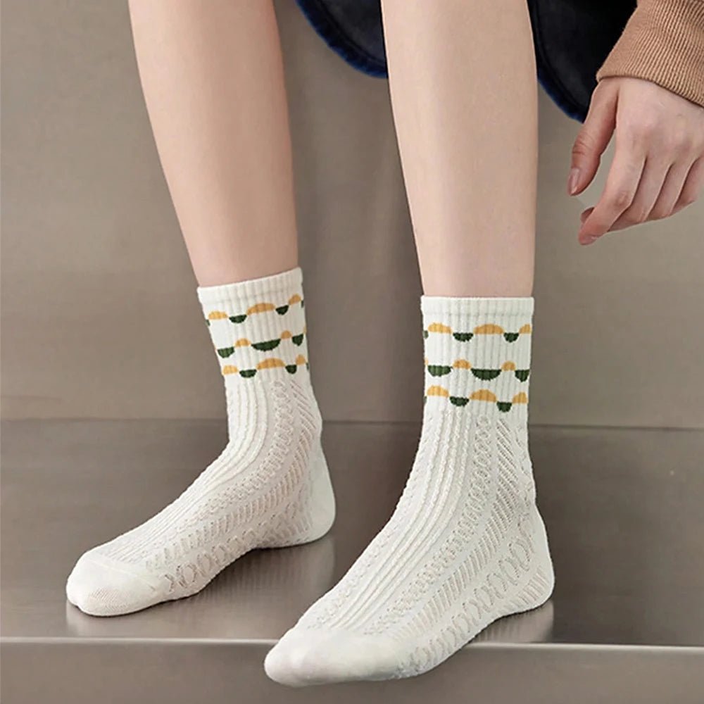 Women's Cartoon Print Mid - Length Socks – Fun Casual Socks - lily supply