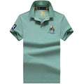 Men's Casual Embroidery Short Sleeve Polo