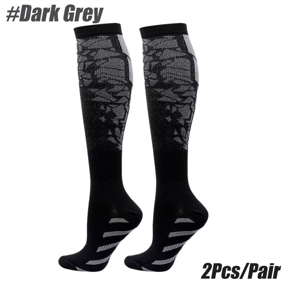 Sports Compression Calf Support Socks - Running Nurses Flight Pregnancy Athletic - lily supply