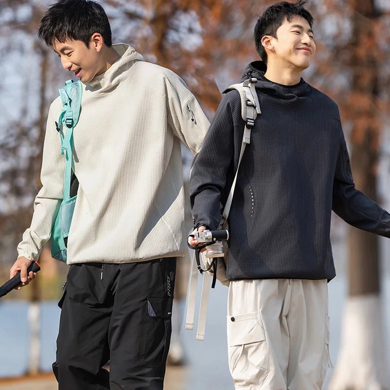 Outdoor Sport Hoodie Men Women Loose Casual Pullover Hooded Sweatshirts Couple Quick Dry Long Sleeve T Shirt Topslily supply
