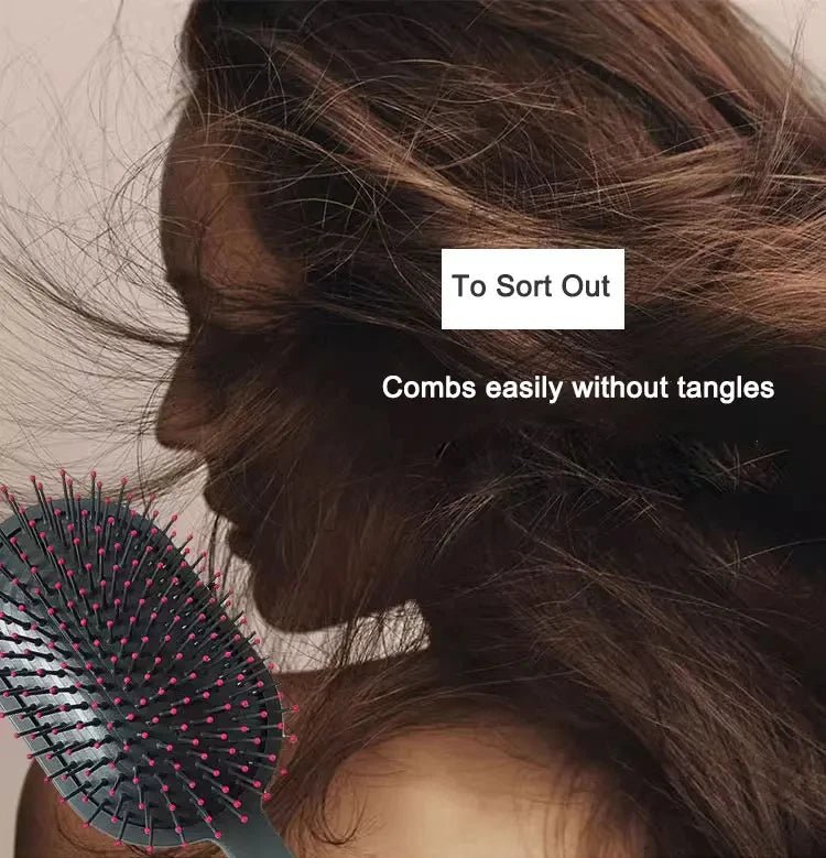 Airbag Scalp Massage Hairbrush - Wet Curly Detangle Salon Styling Comb - lily supply