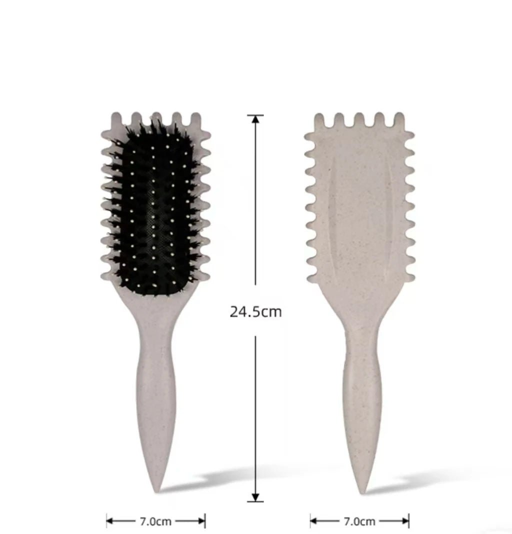 Salon Curly Hair Styling Brush - Combing & Shaping for Men & Women - lily supply
