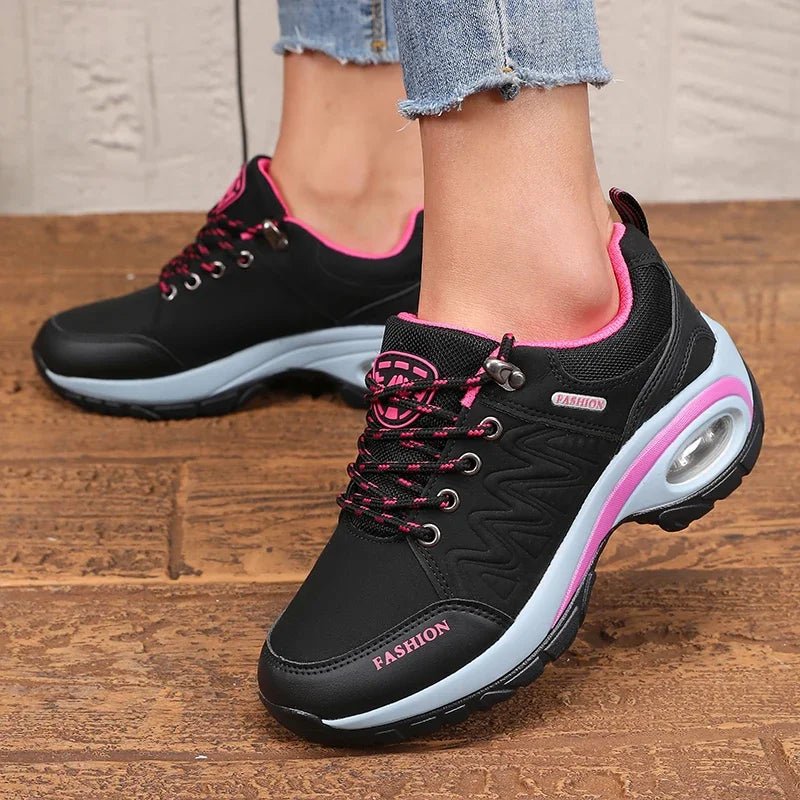 Women's Sports Shoes - Lightweight Comfortable Stylish High - quality Design 2025 Thick Sole Cushion Walking and Jogging Shoes - lily supply