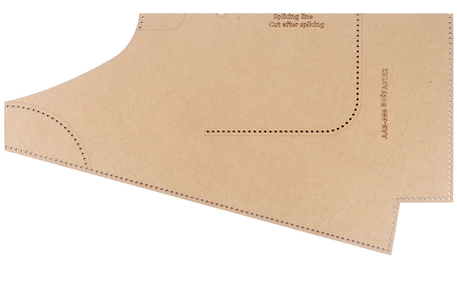 Women's Tote Bag DIY Leather Sewing Template - Kraft Paper Craft Kit