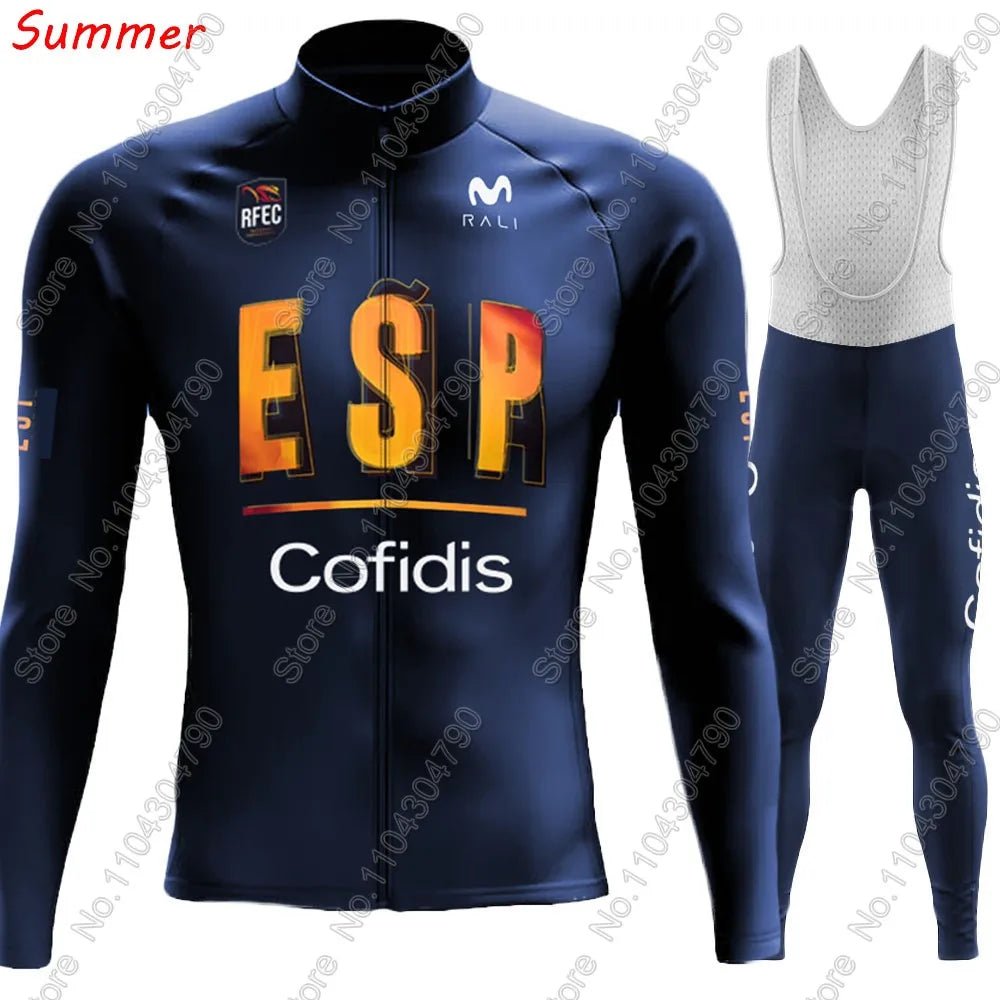 Spain National Team 2025 Cycling Jersey – Long Sleeve Set - lily supply