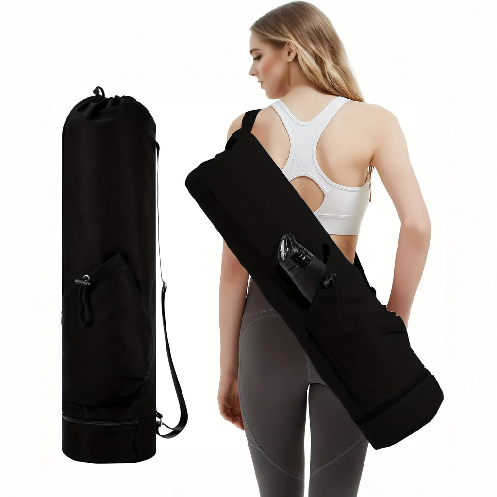 Yoga Mat Bag - Large Waterproof Tote Carrier with Adjustable Strap