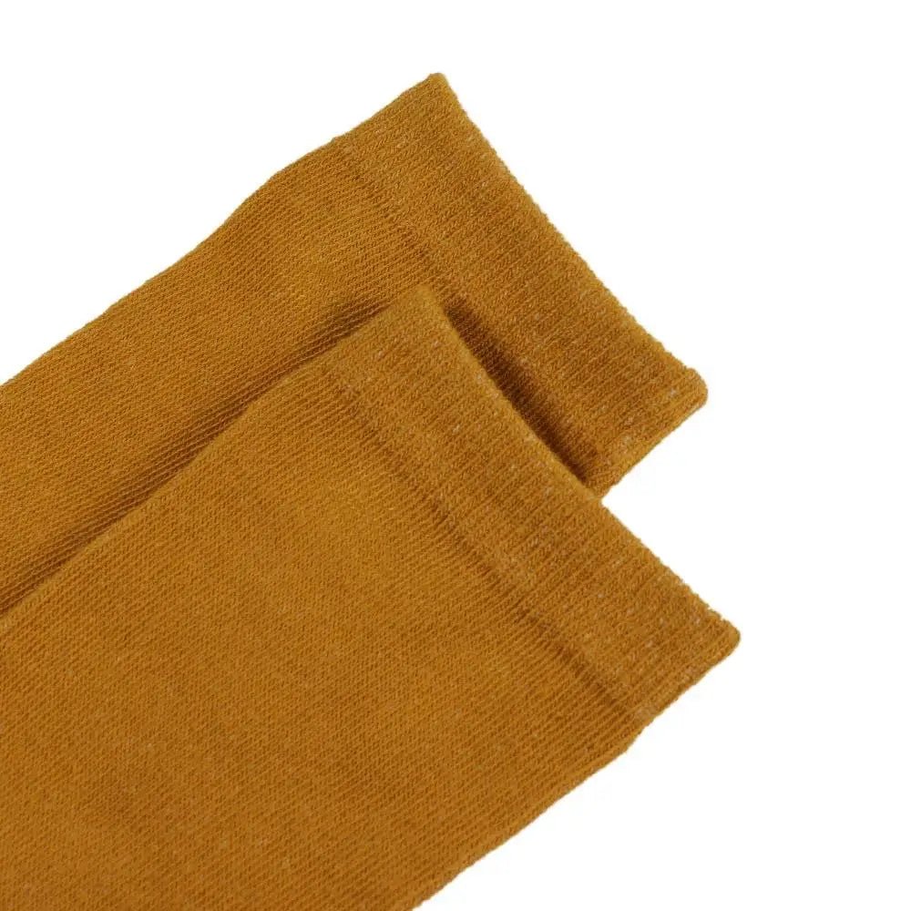 Women's JK Cotton Knee High Long Socks - Solid Colour Black White Calf Socks - lily supply