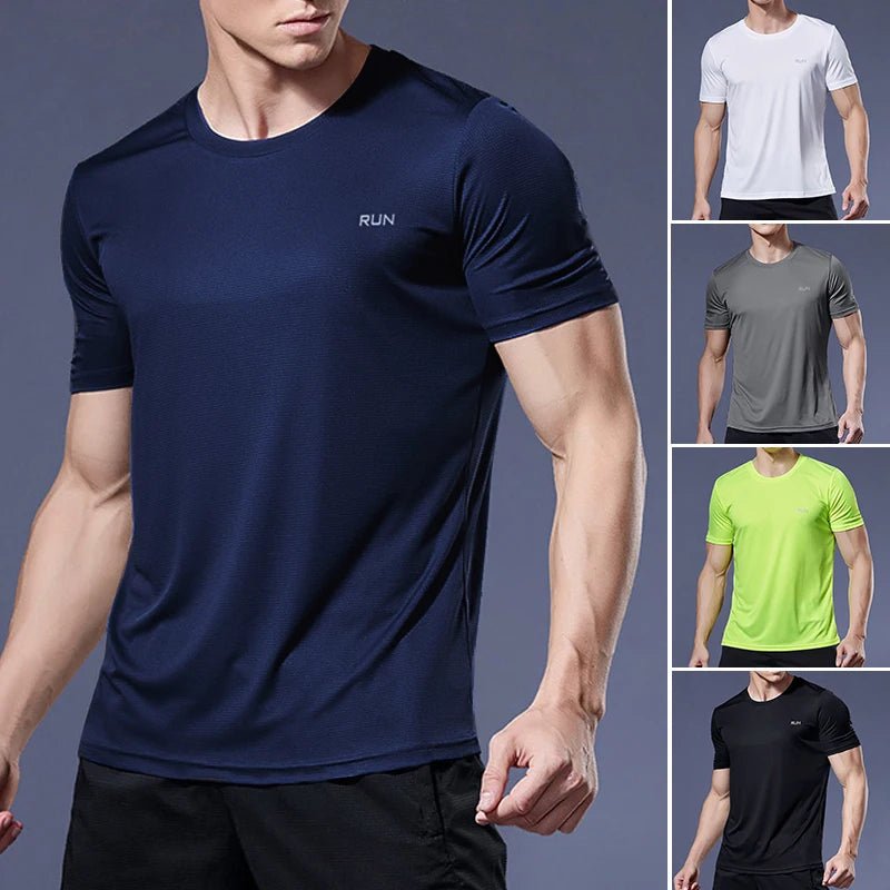 Running Shirts Soccer Shirts Men's Jersey Sportswear Mens Jogging T-Shirts Quick Dry Compression Sport T-Shirt Fitness Gym - lily supply