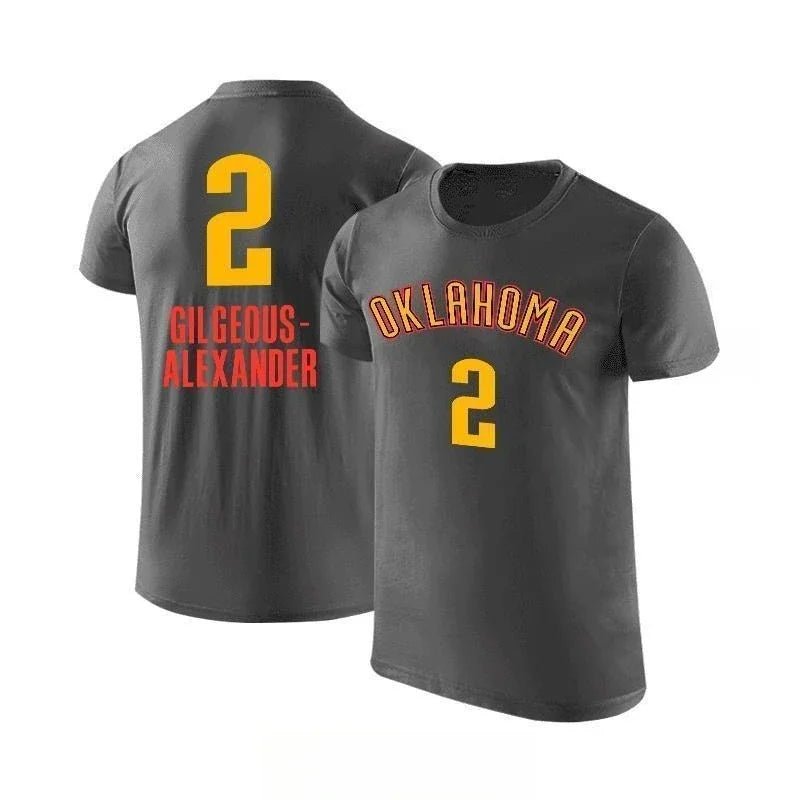 SGA, Williams & Holmgren Basketball Jersey – Casual Short Sleeve Fan Shirt - lily supply