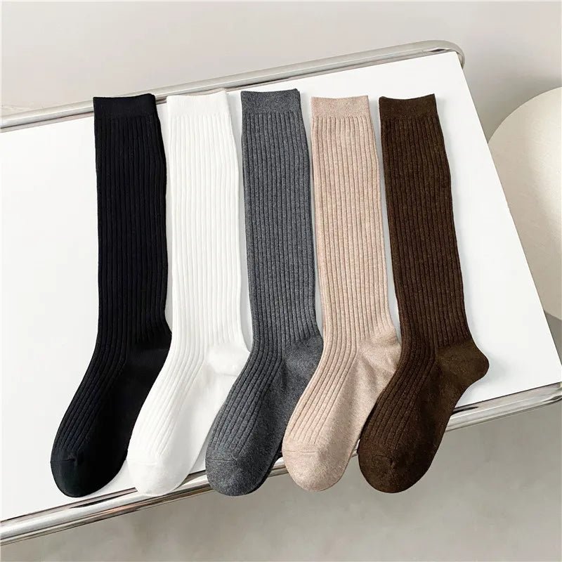 Women's Preppy Kawaii Cotton Knee High Socks – Sweet Long Socks - lily supply