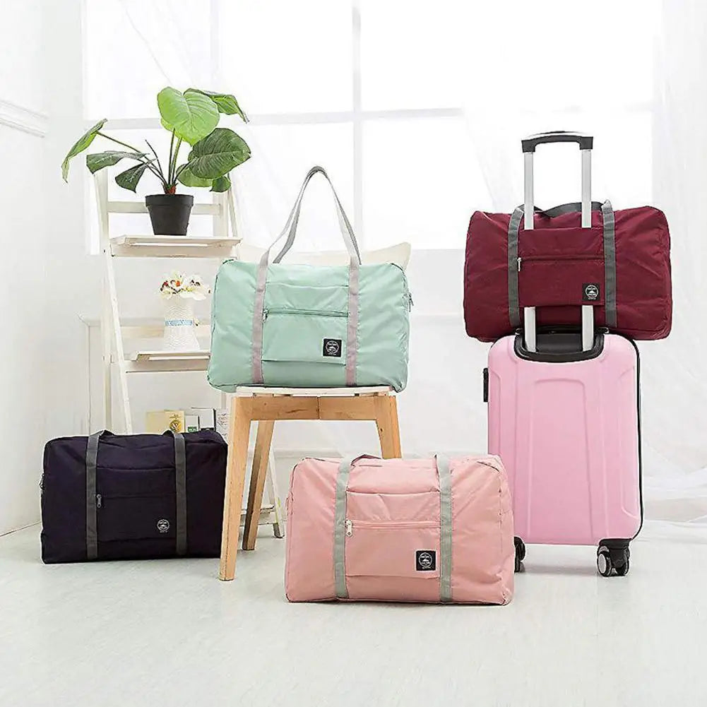 Large Capacity Travel Duffel Bag Foldable Weekend Bag Waterproof Carry on Luggage Tote Overnight Bag for Women Men