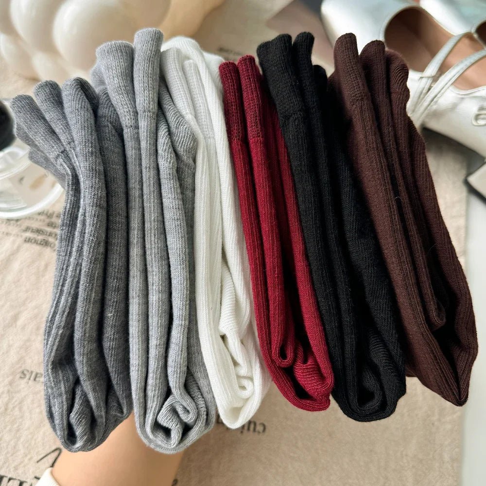 Women's Korean Stripe Pile Long Winter Socks – Warm Knee High Socks - lily supply