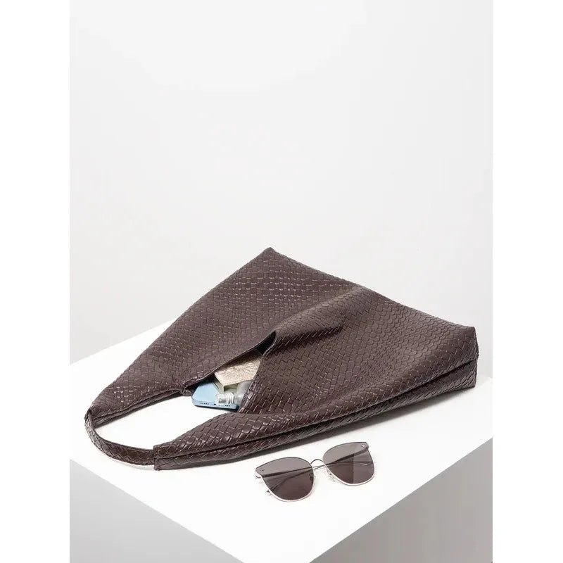 Minimalist Hobo Tote Bag - Retro Elegant Large Capacity Shoulder Bag