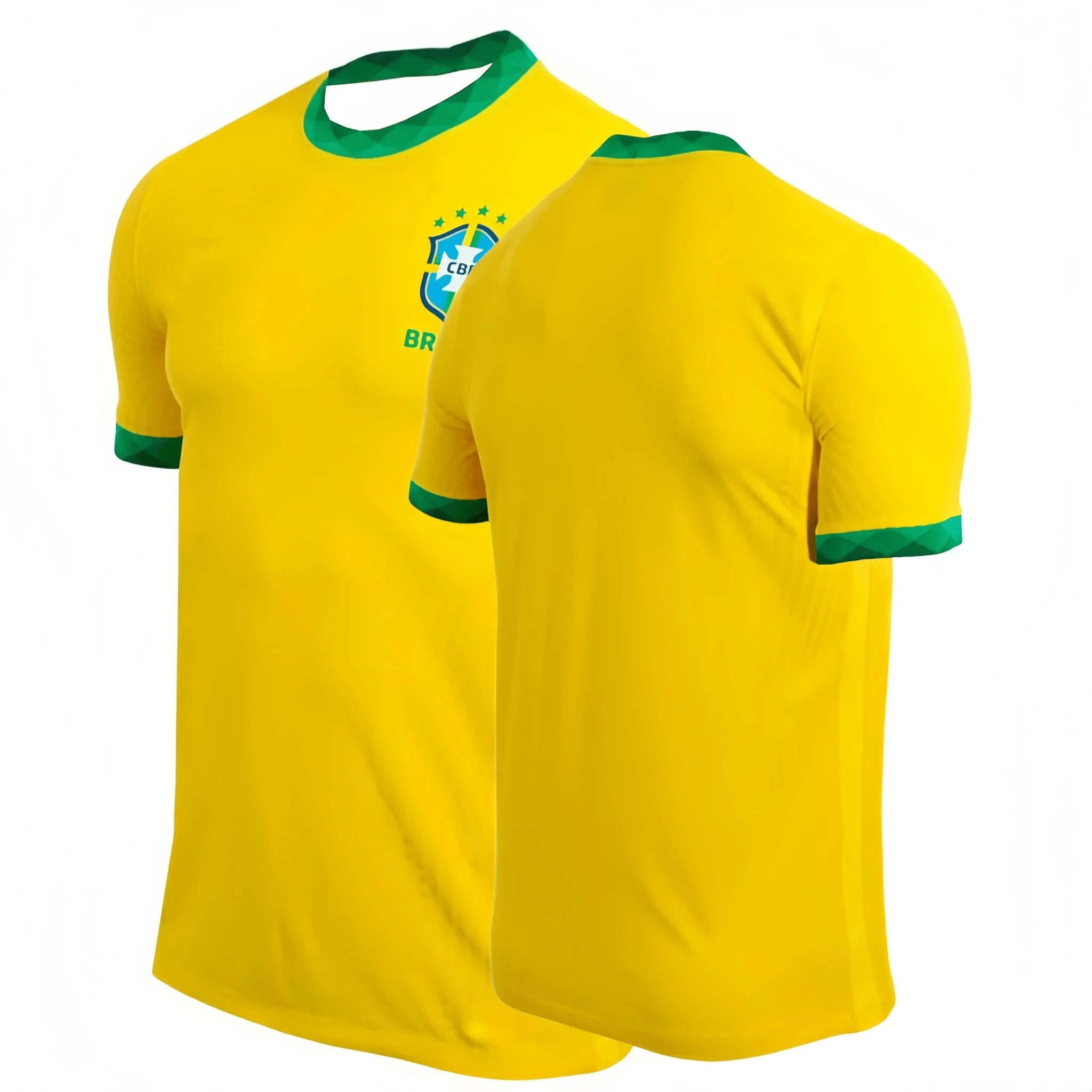Brazil Football Fan Jersey – Breathable Short Sleeve Shirt - lily supply