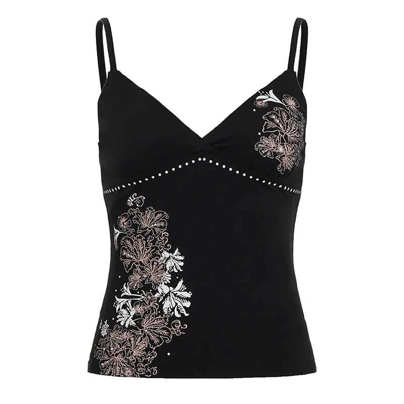 Women's Vintage Flower Graphic Camisole
