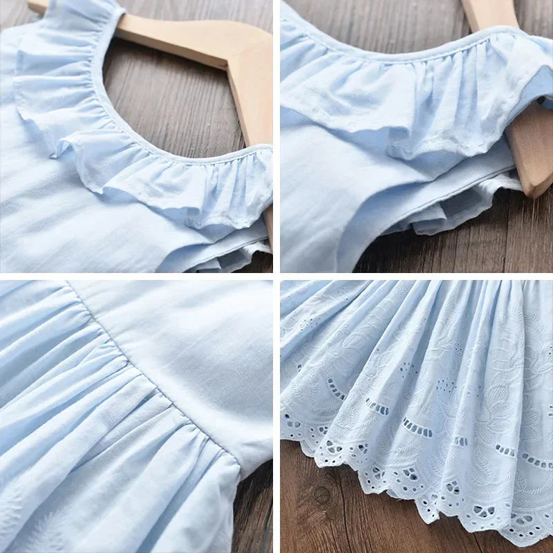 Baby Girls Elegant Party Dress - Floral Princess Outfit