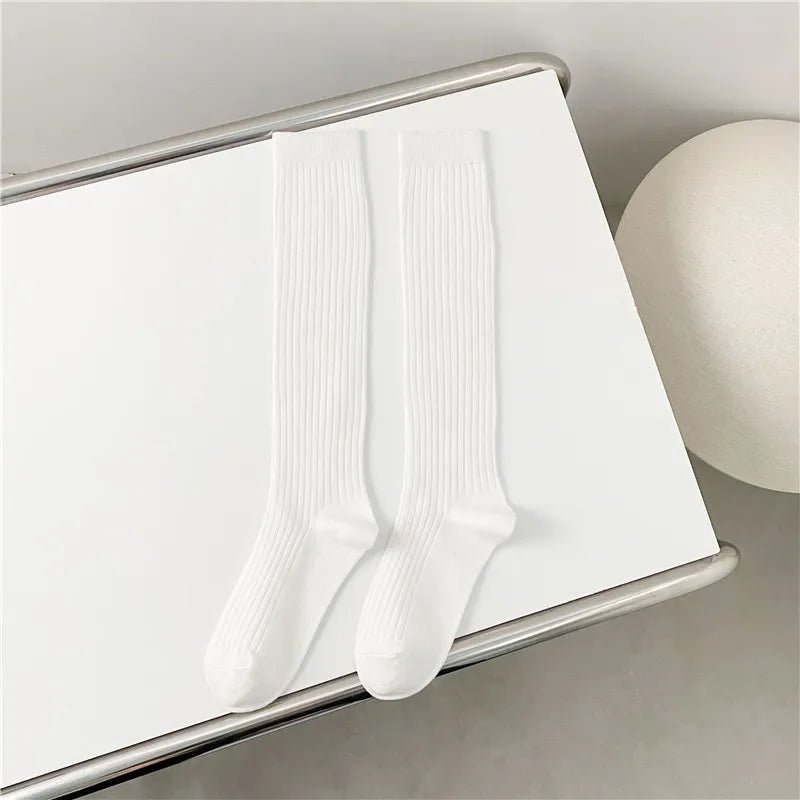 Women's Preppy Kawaii Cotton Knee High Socks – Sweet Long Socks - lily supply