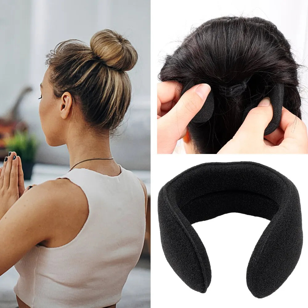 Sponge Loop Curly Hair Maker - Twist Donut Bun Curler Scrunchie