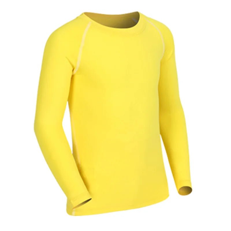 Kids Children Boy Girl Running Long T Shirt Fitness Sport Basketball Football Gym Sportswear Soccer Hiking Undershirt jerseys 6 - lily supply