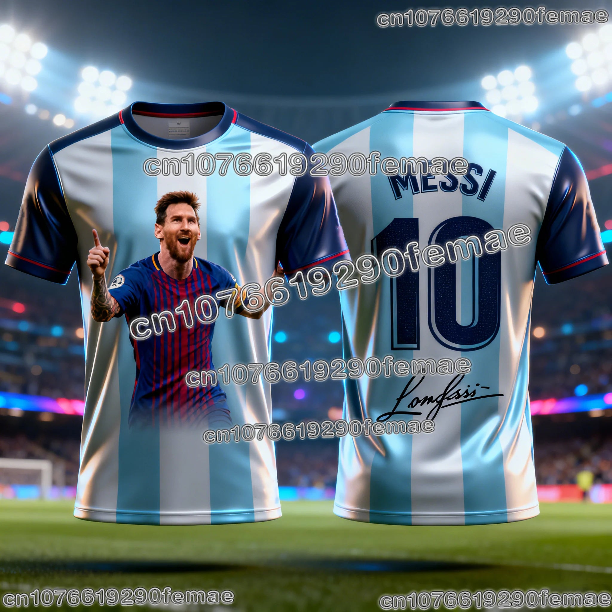 Messi 2026 Fan Football T-Shirt – Casual Summer Jersey - lily supply
