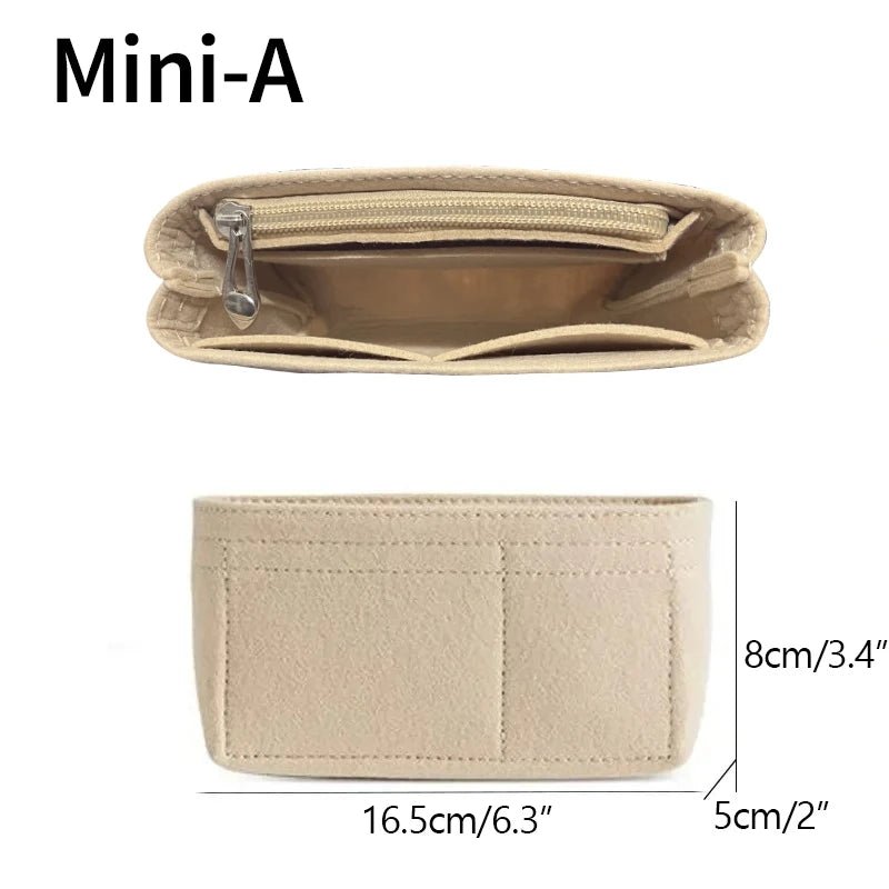 Bag Organiser for Longchamp - Multi - Pocket Inner Liner Insert for Mini Tote - lily supply