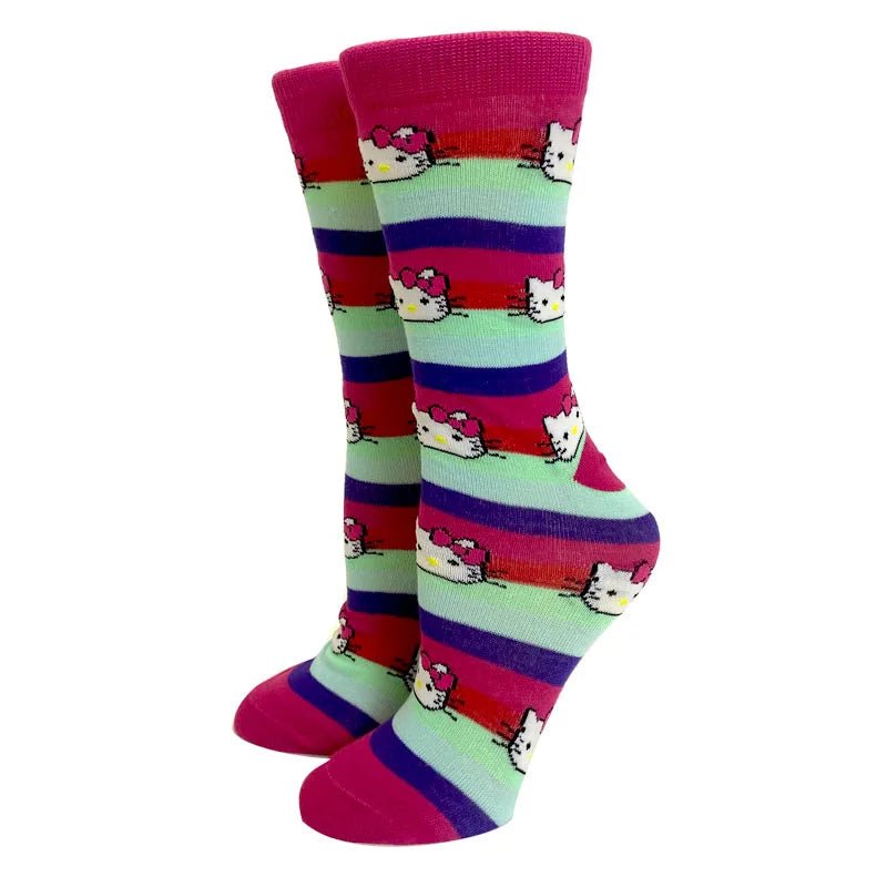 Anime Harajuku Cartoon Cat Long Socks – Kawaii Over - Knee Socks - lily supply