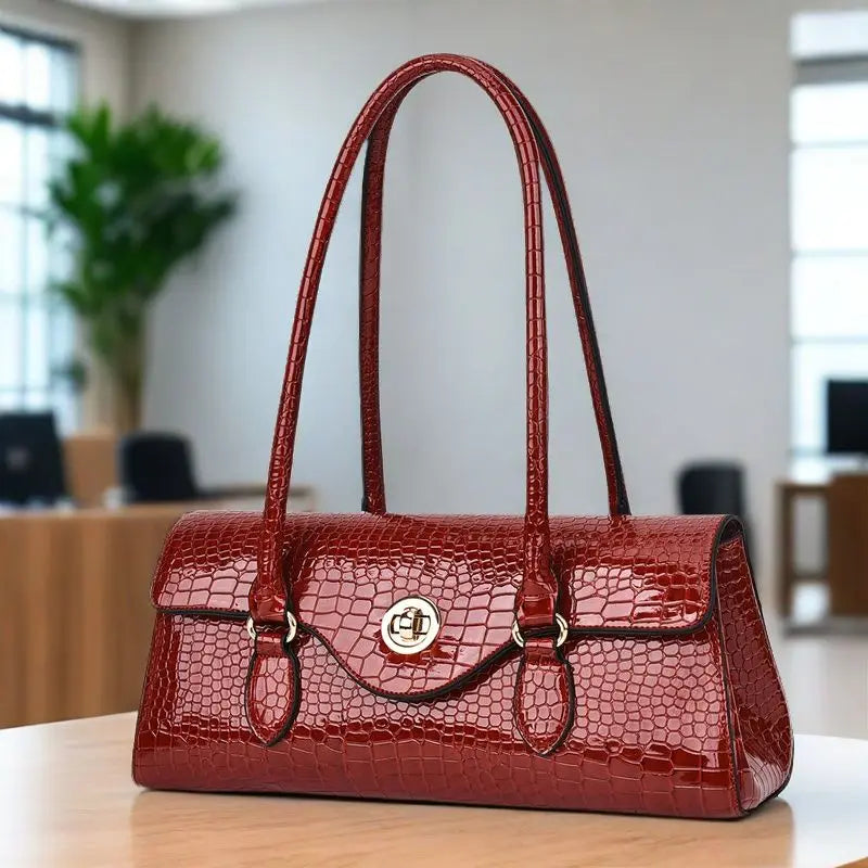 New Handbags Women's Bag Women Fashion Original Foreign Trade Exquisite Crocodile Handbag Large Capacity Shoulder Messenger Bag