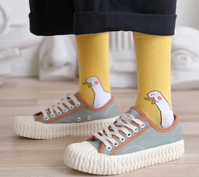 Women's Funny Goose Cartoon Socks – Cute Casual Novelty Socks - lily supply