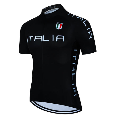 2025 Men Cycling Jersey Classic Black Cycling Racing Tops Short Sleeve Cyclist Clothes Shirt Maillot Summer Bicycle Bike Wear - lily supply
