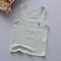 Fashion Children T-shirts for Girls Candy Color Baby Boys Graphic Tee Cotton Vest Tops Kids Summer Clothes Sleeveless T-Shirt - lily supply
