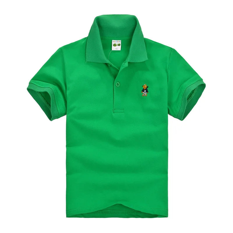 Boys Solid Polo Shirt School Uniform