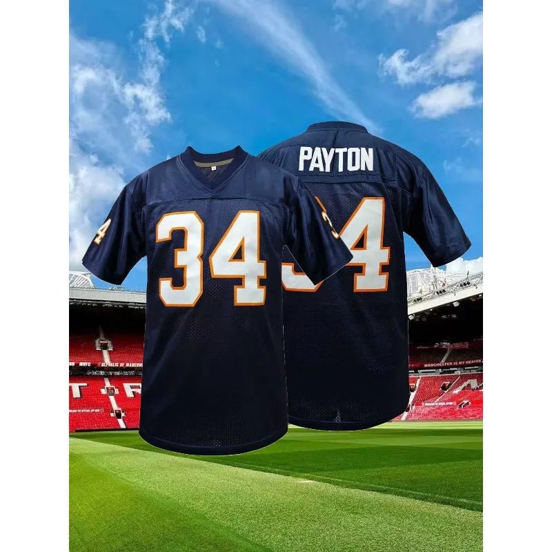 Men’s No.34 Football Jersey – Retro Mesh Breathable Training Shirt - lily supply