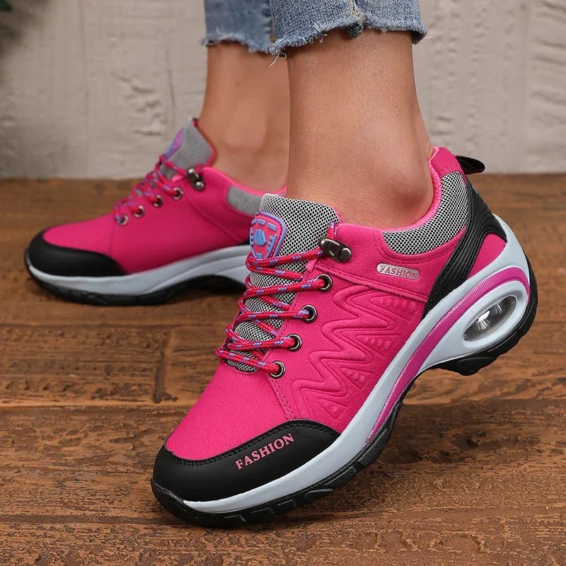 Women's Sports Shoes - Lightweight Comfortable Stylish High - quality Design 2025 Thick Sole Cushion Walking and Jogging Shoes - lily supply