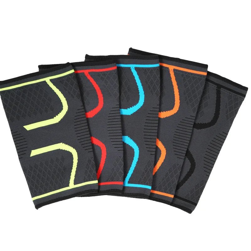 Knitted sports knee pads, running basketball, cycling fitness, anti slip, breathable nylon knee pads for men and women - lily supply