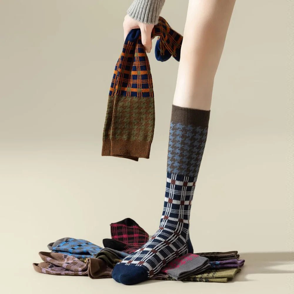 Women's Kawaii Korean Art Print Calf Socks – Cute Casual Socks - lily supply