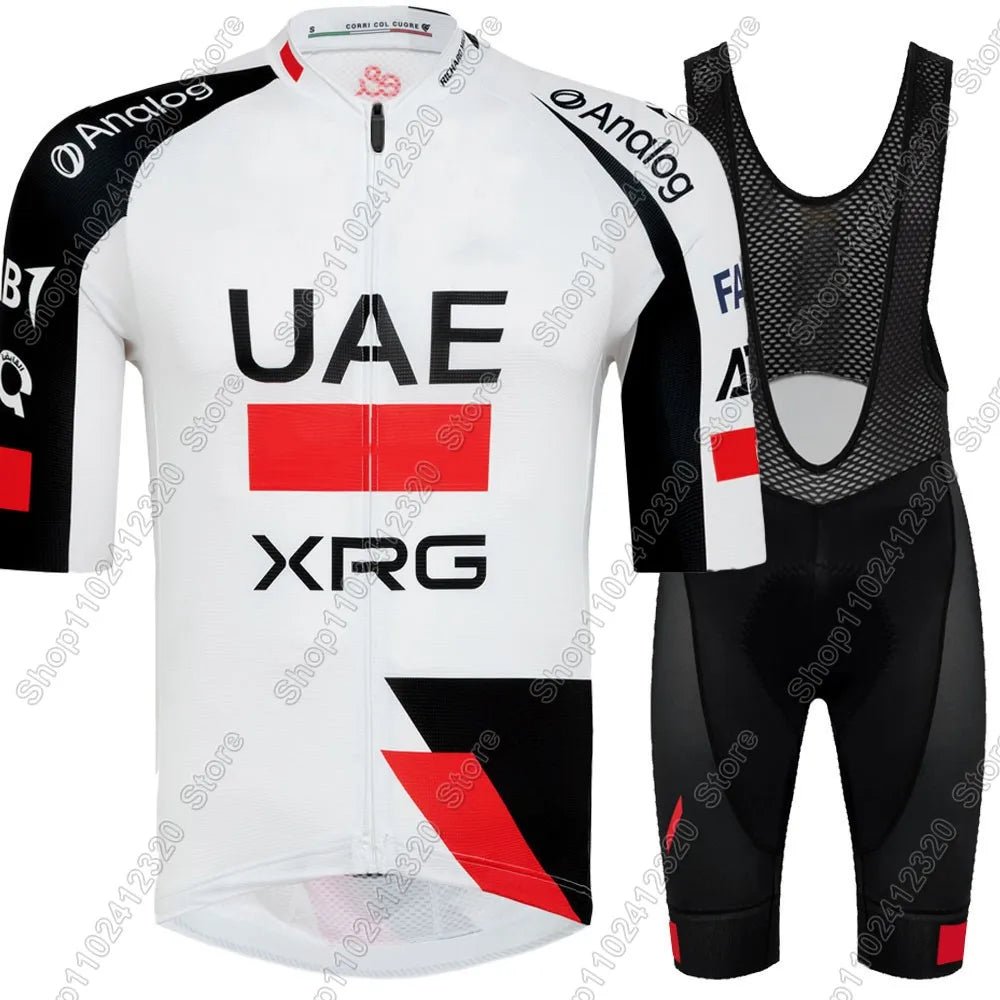 UAE Cycling Team 2026 Tadej Pogacar Jersey Set Men France Tour Clothing Road Bike Shirts Suit Bicycle Bib Shorts MTB Maillot - lily supply