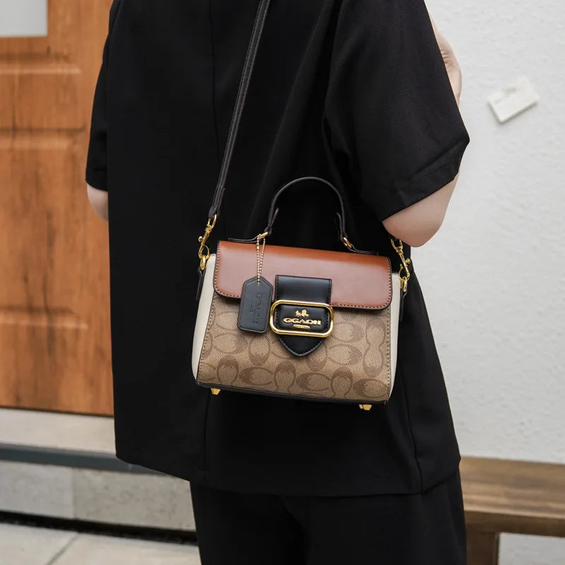 Luxurious, fashionable and retro handbag for women, 2026 new model, with high-end color scheme, tote bag or crossbody bag